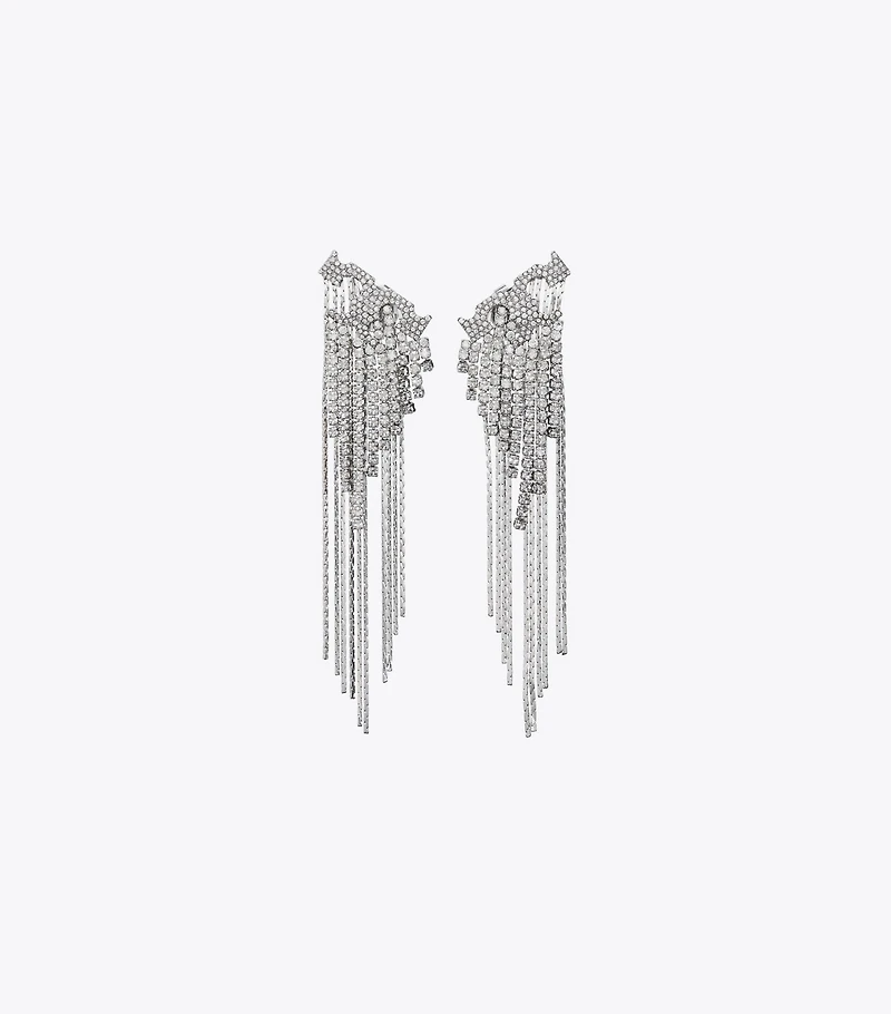 Runway Pavé Serif T Earrings