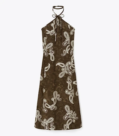 Satin Halter Dress
