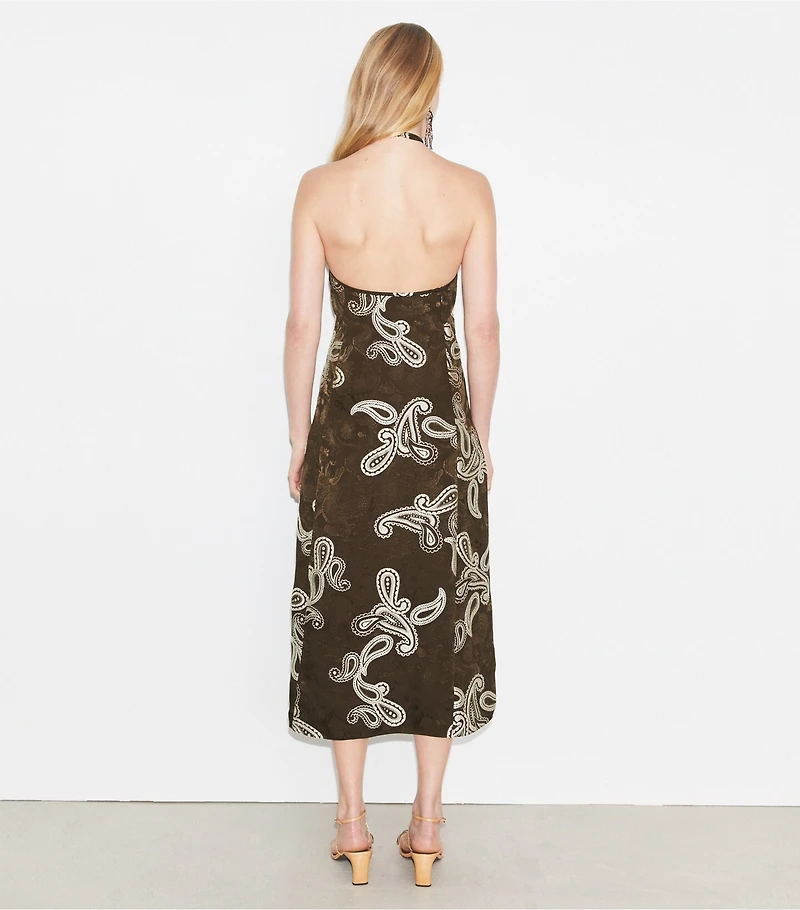 Satin Halter Dress