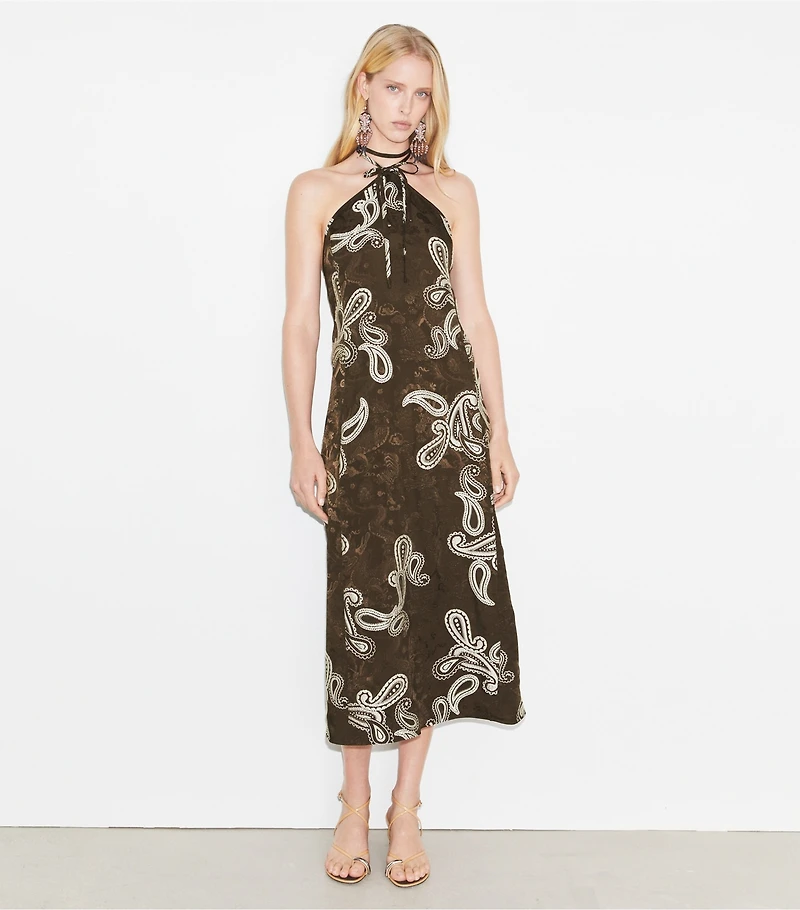 Satin Halter Dress
