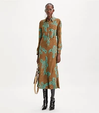 Satin Paisley Skirt