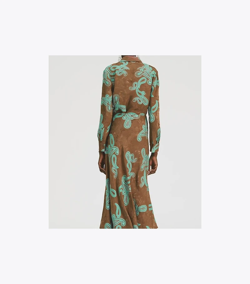 Satin Paisley Skirt