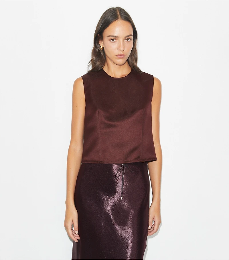 Satin Shell Top
