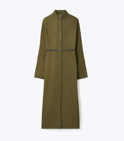 Satin Shirtdress