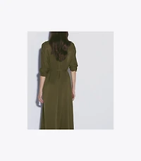 Satin Shirtdress