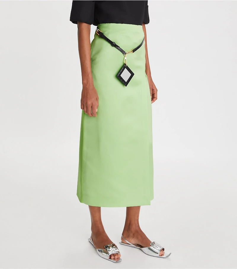Satin Wrap Skirt