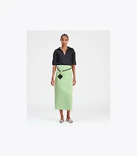 Satin Wrap Skirt
