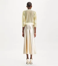 Sequin-Front Cardigan