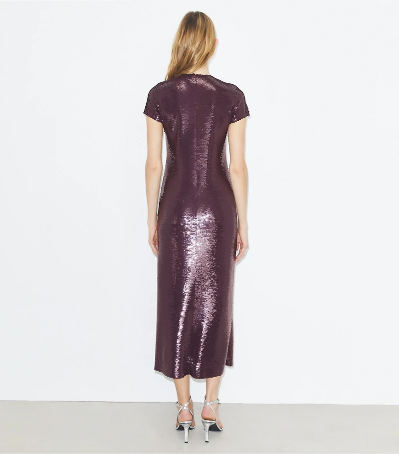 Sequined T-Shirt Dress