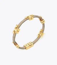 Serif-T Stackable Croc Embossed Bracelet
