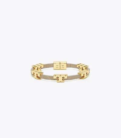 Serif-T Stackable Croc Embossed Bracelet