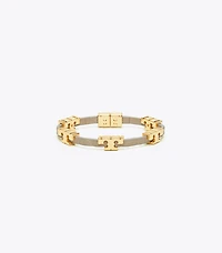 Serif-T Stackable Croc Embossed Bracelet