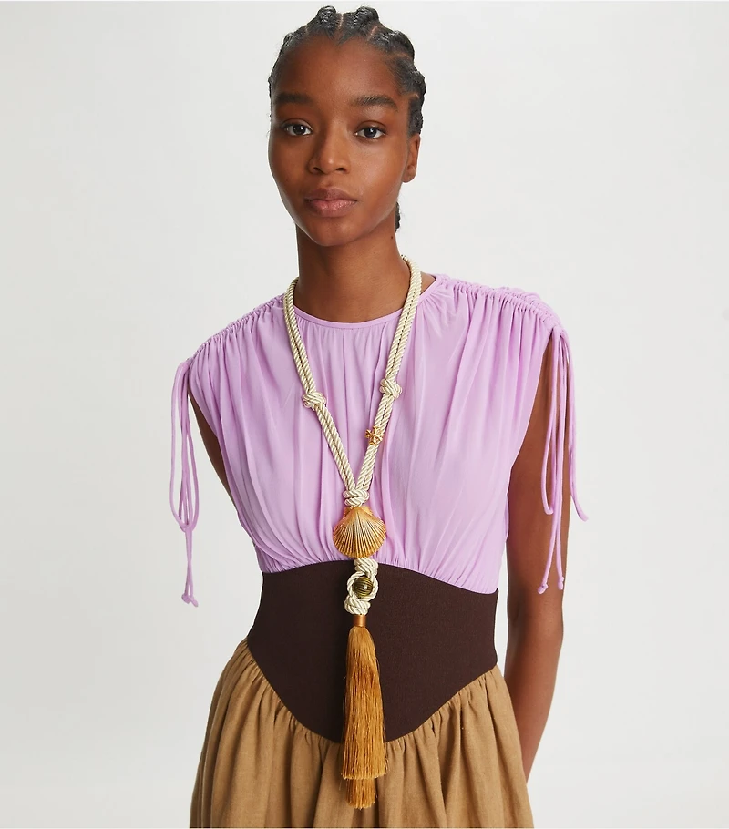 Shell Tassel Pendant Necklace