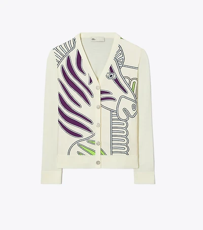 Silk Front Cardigan