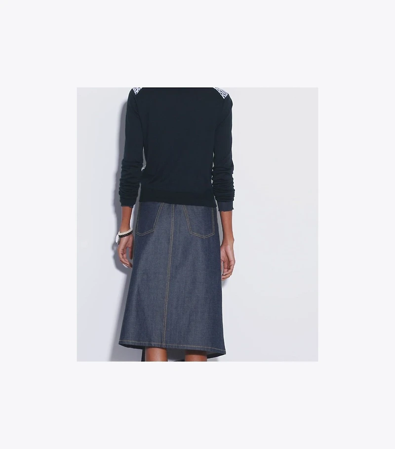 Silk-Front Cardigan
