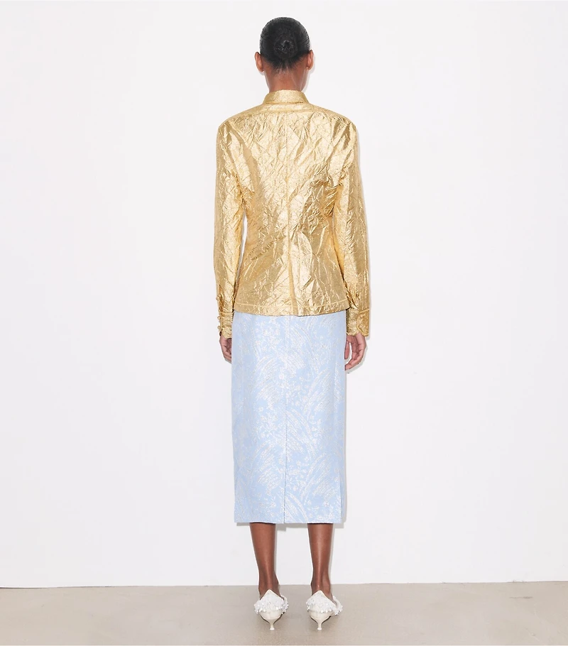 Silk Jacquard Skirt