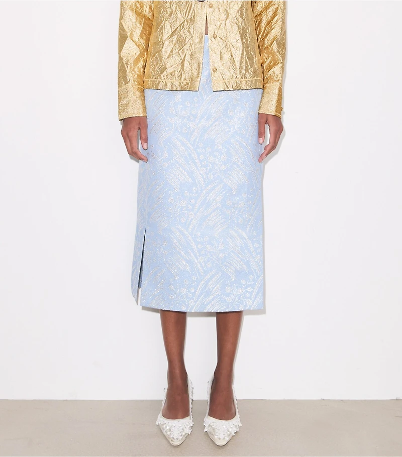 Silk Jacquard Skirt