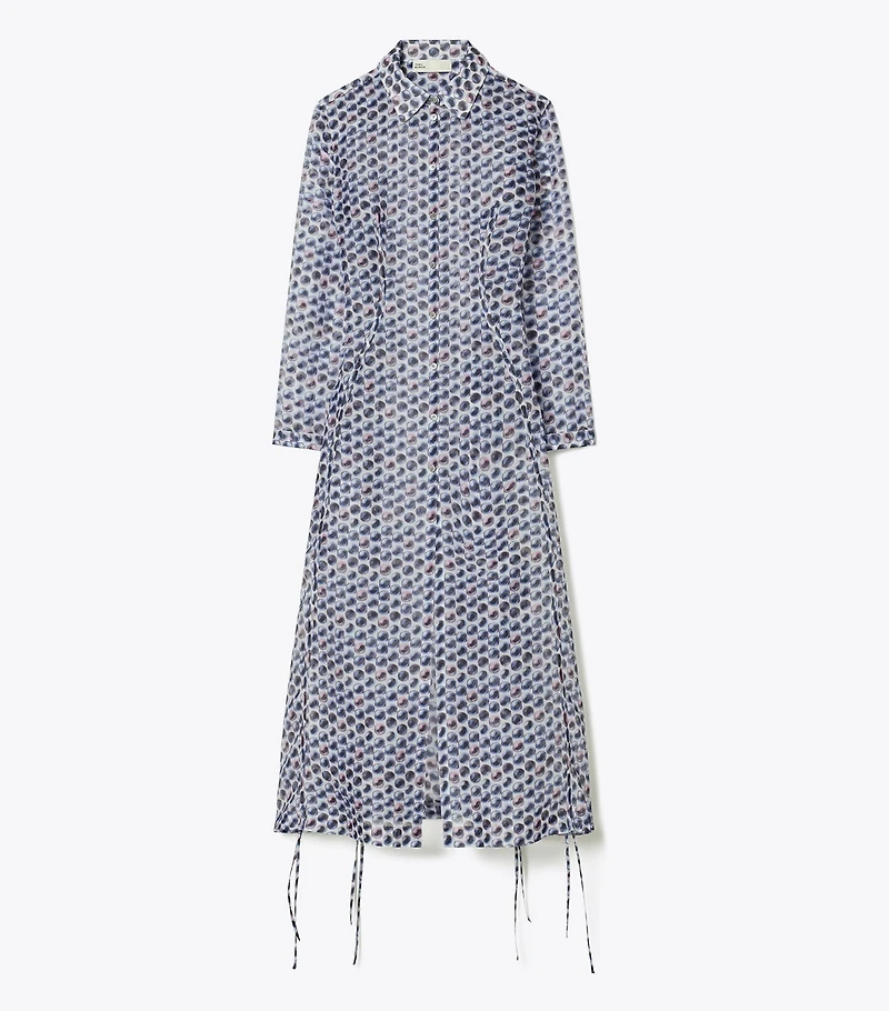 Silk Organza Shirtdress