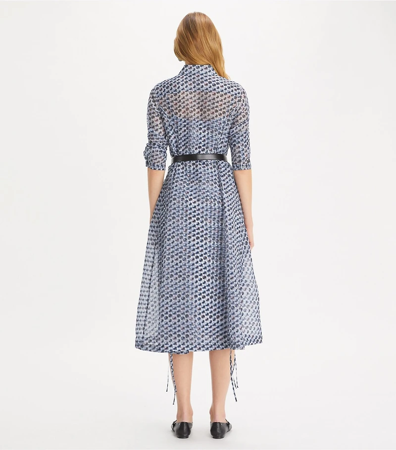 Silk Organza Shirtdress