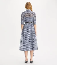 Silk Organza Shirtdress