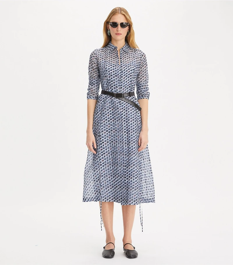 Silk Organza Shirtdress