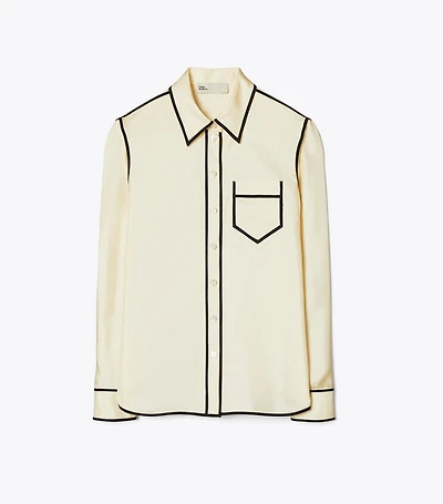 Silk Twill Brigitte Shirt