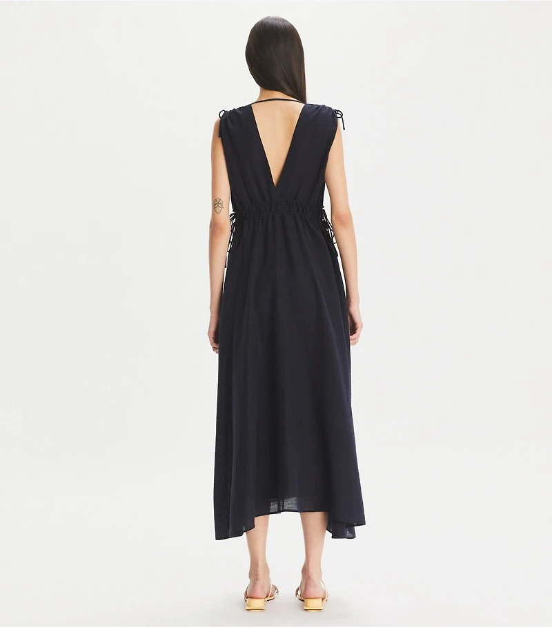 Sleeveless Smocked Dress