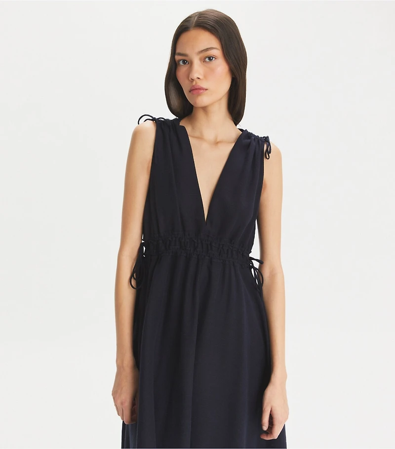 Sleeveless Smocked Dress