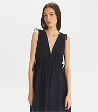 Sleeveless Smocked Dress