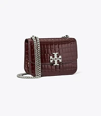 Small Eleanor Croc-Embossed Shoulder Bag