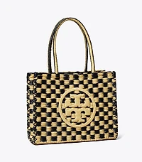 Small Ella Hand-Crocheted Checkered Tote