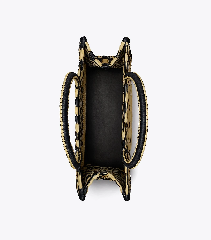 Small Ella Hand-Crocheted Checkered Tote