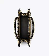 Small Ella Hand-Crocheted Checkered Tote