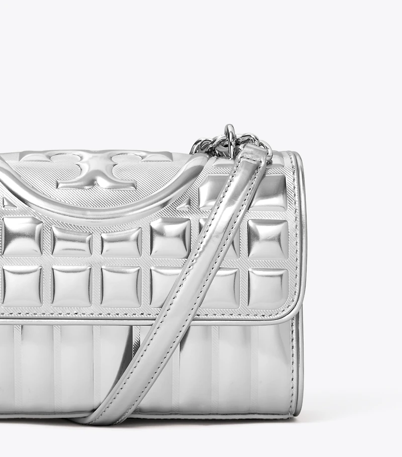 Small Fleming Metallic Quilt Convertible Shoulder Bag