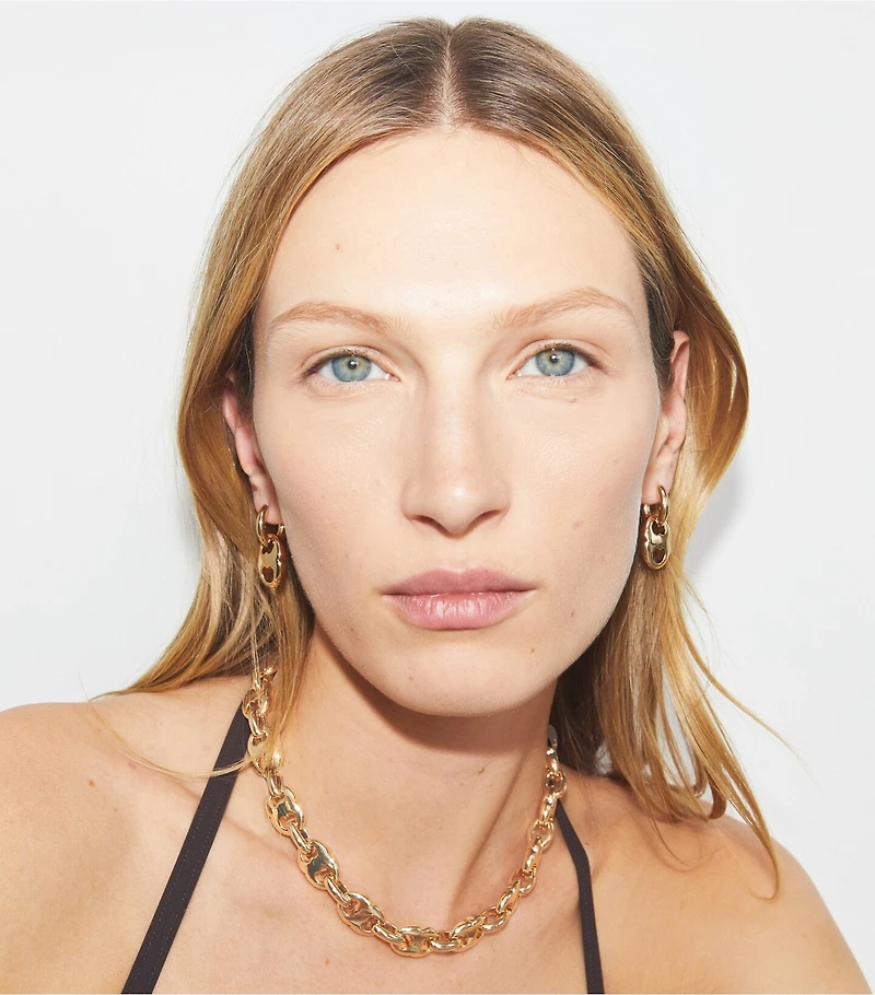 Small Gemini Hoop Earrings