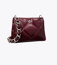 Small Kira Diamond Quilt Distressed Shoulder Bag
