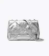 Small Kira Diamond Quilt Metallic Convertible Shoulder Bag