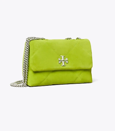 Kira Diamond Quilt Suede Shoulder Bag