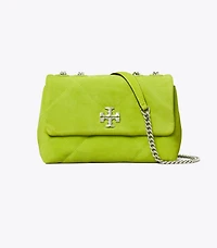 Kira Diamond Quilt Suede Shoulder Bag