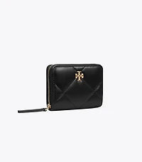 Small Kira Diamond Quilt Zip-Around Wallet