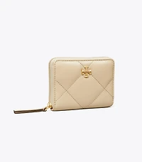 Small Kira Diamond Quilt Zip-Around Wallet