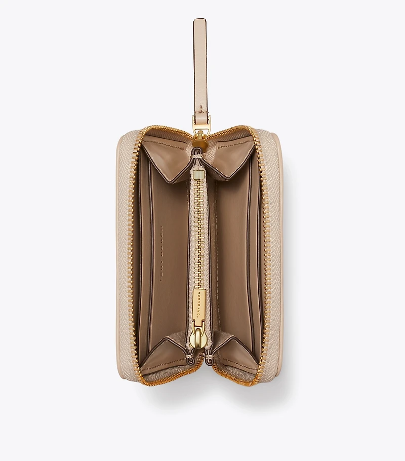 Small Kira Diamond Quilt Zip-Around Wallet