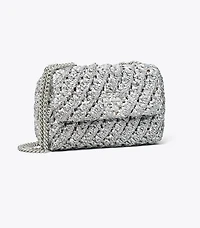 Small Kira Woven Shoulder Bag