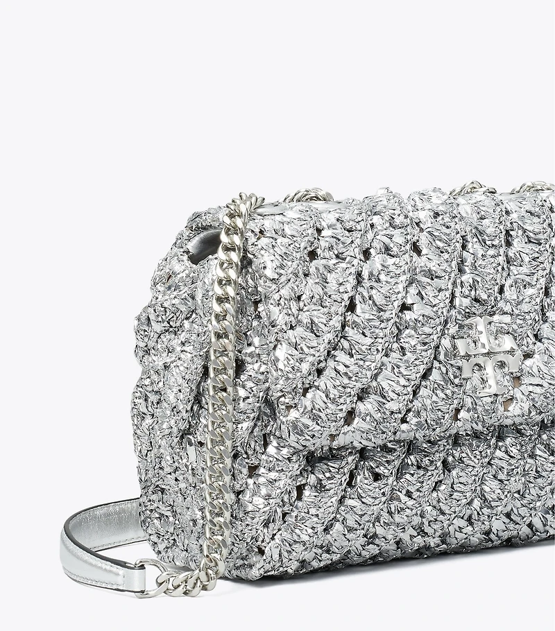 Small Kira Woven Shoulder Bag