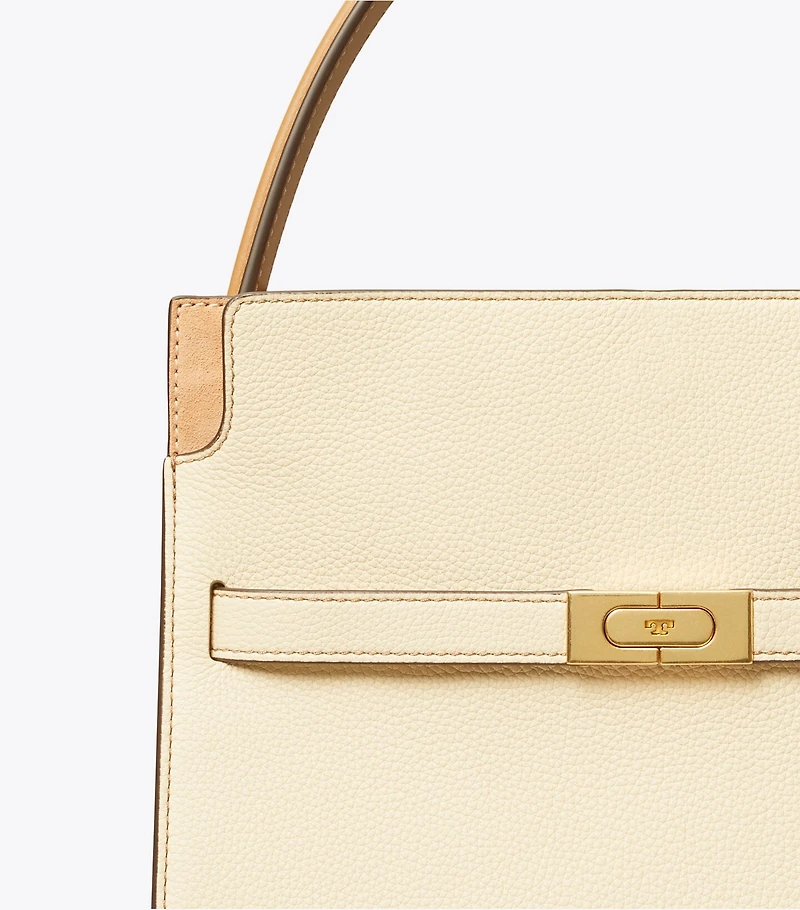 Small Lee Radziwill Pebbled Double Bag