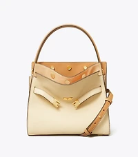 Small Lee Radziwill Pebbled Double Bag