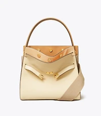 Small Lee Radziwill Pebbled Double Bag