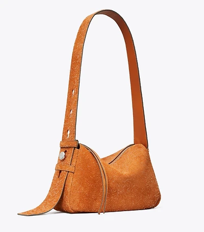 Small Romy Brushed Suede Shoulder Bag