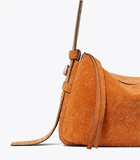 Small Romy Brushed Suede Shoulder Bag