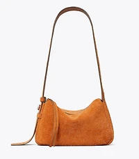 Small Romy Brushed Suede Shoulder Bag